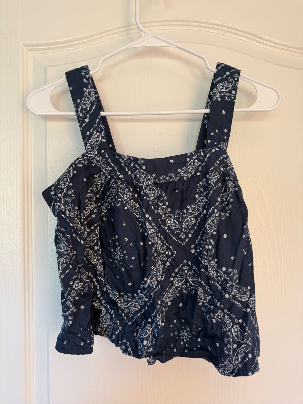 Arizona Jean Company Navy Bandana-Print Open Back Tank